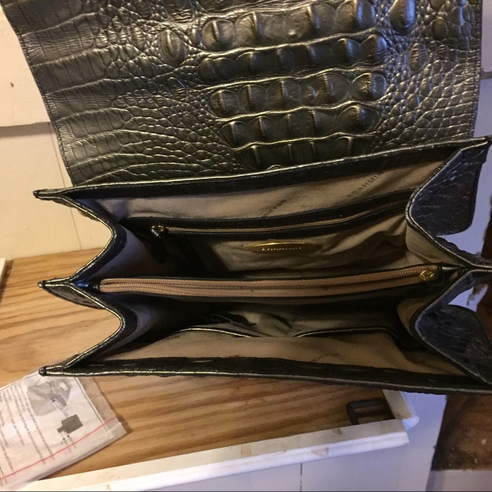 Brahmin Gunite Gray Shoulder Bag - Picture 3 of 3